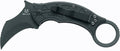 Fox Knives Tribal K Karambit Knife FX-802 - N690Co Stainless Steel Folding Blade - Designed by Doug Marcaida - G10 Black Handle