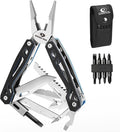 MOSSY OAK Multitool 21-in-1 Stainless Steel Pocket Knife with G10 Handle Screwdriver Sleeve Self-locking Pliers with Sheath-Perfect for Outdoor Survival Camping Hiking Simple Repair