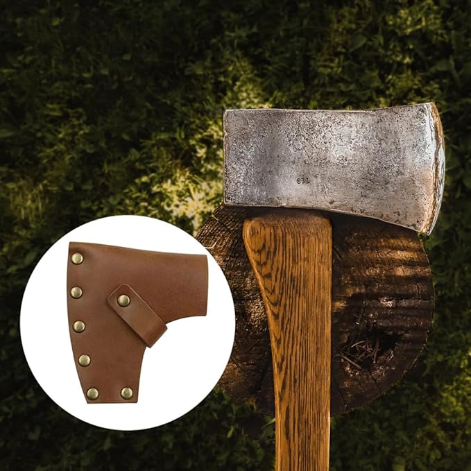 4pcs Professional Leather Hatchet Cover Sleeve Protective Case for Camping and Outdoor Use Fit for Hatchets Easy to Install and Carry