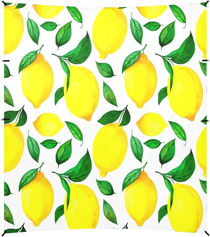 xigua Lemons Beach Tent Sun Shelter with Carrying Bag - Silver Coated Oxford Fabric Beach Canopy for Beach Camping Fishing - Includes Windproof Ropes Sandbags &amp Stakes