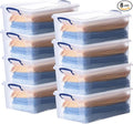 Superio Clear Storage Bins with Lids 22 Quart BPA Free Plastic Containers Transparent Boxes for Organizing Stackable Crates Organizer Totes for Home Office School and Dorm