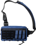 TACTICAL_GEEK Crossbody Shoulder Bag Multipurpose Daypack Chest Backpack Casual Sling Bag for Men &amp Women (L3C-Blue)