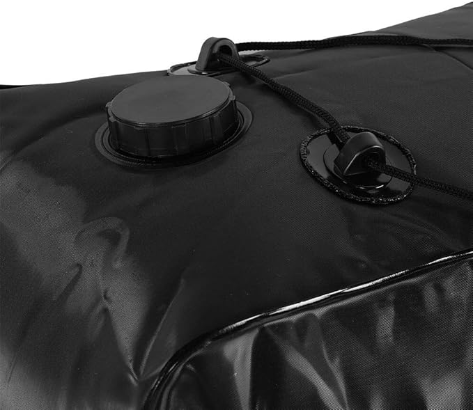 Acouto 40L Portable Solar Heated Camping Shower Bag with Easy Hanging Cord for Outdoor Fun