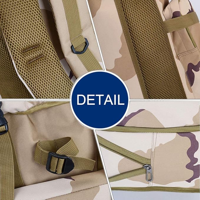 Large-Capacity Travel Bag Outdoor Backpack Men and Women 85L Camouflage Luggage Bag Hiking BackpackA