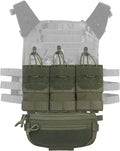 MOLLE Tactical Field Pouch Set Detachable Triple-Compartment Mag Bag and Expansion Pack Camo Dual-Purpose Belly Pouch