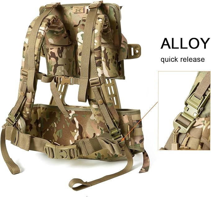 MT FILBE 100L Modular Rucksack System Military Ruck with External ABS Frame Detachable Assault Pack &amp Hydration Carrier