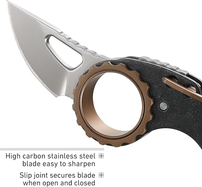 CRKT Compano Everyday Carry EDC Pocket Folding Knife with Slip Joint: Stainless Steel Blade Stainless Steel Handle 9082