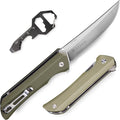 Heavy Outdoor Tactical Folding Pocket Knife for men14C28N Stainless Steel BladeG10 HandleLiner LockEDC Hunting Bushcrafting Camping Knives Belt Clip CarryMicrotech Elemental Fishing HikingFather