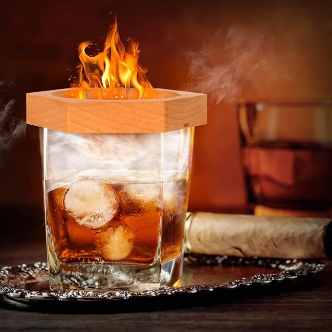 Bourbon Whiskey Gifts for Men Dad - Cocktail Smoker Kit with Torch Birthday Anniversary Unique Gifts for Father Boyfriend Husband Grandpa Smoked Bourbon Kit Mens Gifts Ideas