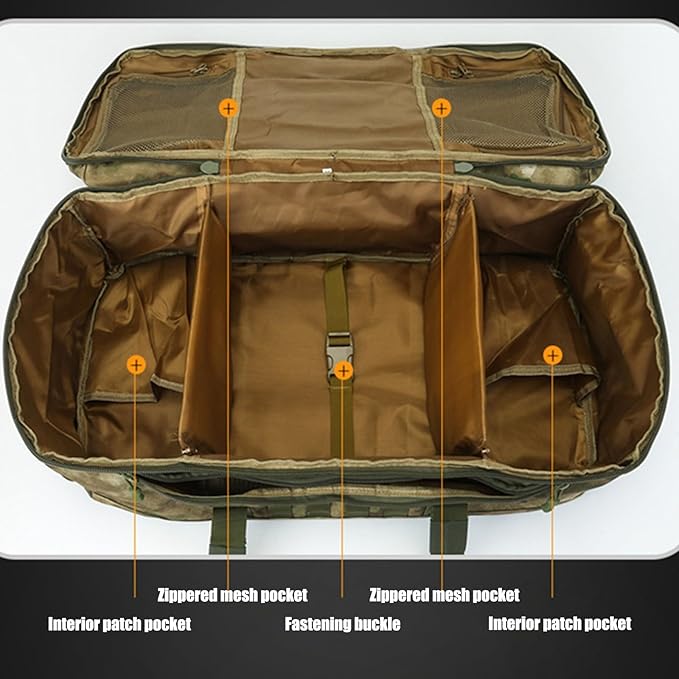 36-55L Tactical Military Backpack Gear Sport Outdoor Assault Pack Rucksack Bag MOLLE Duffel for Hunting Camping(Green)