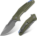 FINTISO Pocket Knife 3.26 Premium 14C28N Blade G10 Handle with Fire Starter Function Folding Knife with Pocket Clip for Men Women EDC Knife for Outdoor Camping Hunting Hiking Survival Falcon S