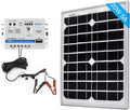 ACOPOWER 12V 20W 5A Solar Charge Kit20W Monocrystalline Solar Panel &amp 5A Charge Controller for RV Boats Camping w USB 5V Output as Phone Charger