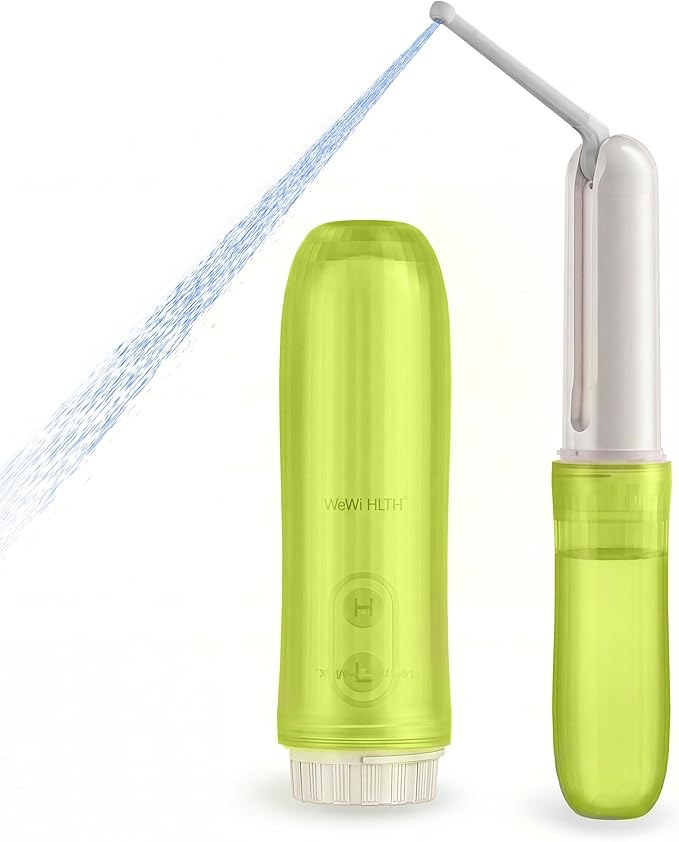 Portable Electric Bidet Sprayer - Handheld Travel Bidet with 2 Pressure Modes - Waterproof Foldable Pocket-Sized &amp Cordless for Bathroom Ultimate Personal Hygiene Cleaning at Home and Camping - Gr