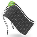 ECO-WORTHY 2pcs 130 Watt (260W) 12BB Flexible Solar Panels23.5% High-Efficiency Waterproof Monocrystalline Lightweight Solar Panel for RVBoatsCurved SurfacesRoofsCabin