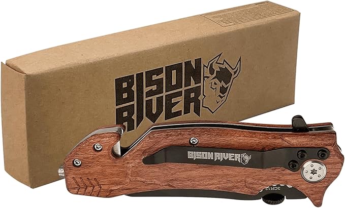 Wilson Trophy Bison River 4 1/2 Wood Rescue Knife