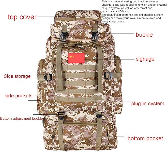 VIDECOR Sling Bag for Men Tactical Sling Backpack Large Shoulder Crossbody Bags Heavy Duty Water Resistant DaypackB