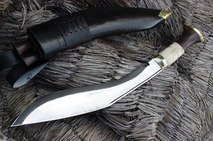 13 Traditional Service No.1 Kukri Khukuri Hand-Forged Knife High Carbon Steel Nepal Knives