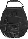 Fdit Solar Shower Bag Portable Solar Heating Camping Shower Bag for Outdoor Hiking Beach 20L Capacity PVC Material
