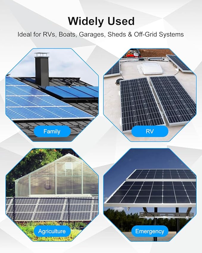 Roof Combiner Box for Solar Panels Weatherproof PV Combiner Box for RV and Off-Grid/Grid-Connected Solar Systems 8 in 1 Out Solar Panel Connection Box IP68 Waterproof