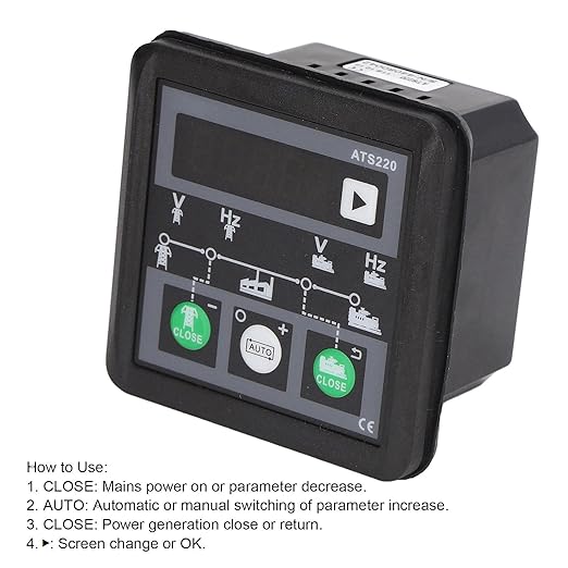 Automatic Transfer Switch ATS Controller 30-300V for Generator Power Switching