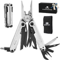 MOSSY OAK Multitool 20-in-1 Stainless Steel Multi Tool Pliers Self-locking Pliers with Sheath-Perfect for Outdoor Survival Camping Hiking