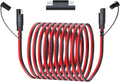 SAE to SAE Extension Cable 16AWG 30FTSAE Extension Cable Quick Disconnect Connector with SAE Polarity Reverse Adapter Trolling Motor RV Motorcycle Cars Tractor(16AWG 30FT)