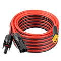 10AWG 25FT XT60 Solar Extension Cable 2 3 6 10 15 20 25 35 40 50 75 100FT XT60 Solar Extension Connector Adapter Thicker Cable Female to Male for Portable Power Station Solar Panel RC LiFePO4 Battery