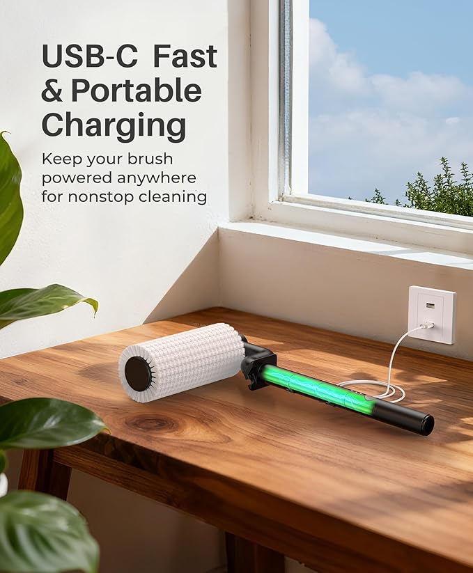 LyriFine Electric Solar Panel Cleaning Brush and Pole Kit 20Ft Extendable Washing Kit with Water Fed Pole 2 Speed &amp Soap Dispenser Outdoor Window Cleaning Tool for Solar Panel Window Roof RV