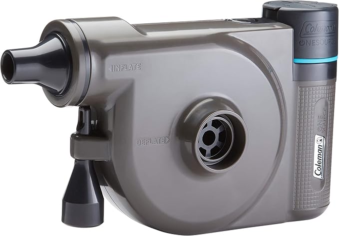 Coleman OneSource Rechargeable Outdoor Camping Gear: Camp Shower Cordless Vacuum Fan Speaker &amp Air Pump Options with Included Rechargeable Battery