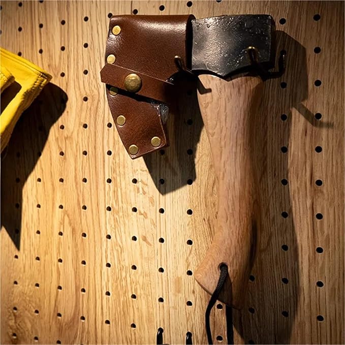 Axe Head Cover Hatchet Head Sheath Holster PU Leather Axe Case Camping Cover Protector Camping Accessories for Outdoor Camping Blade Protection