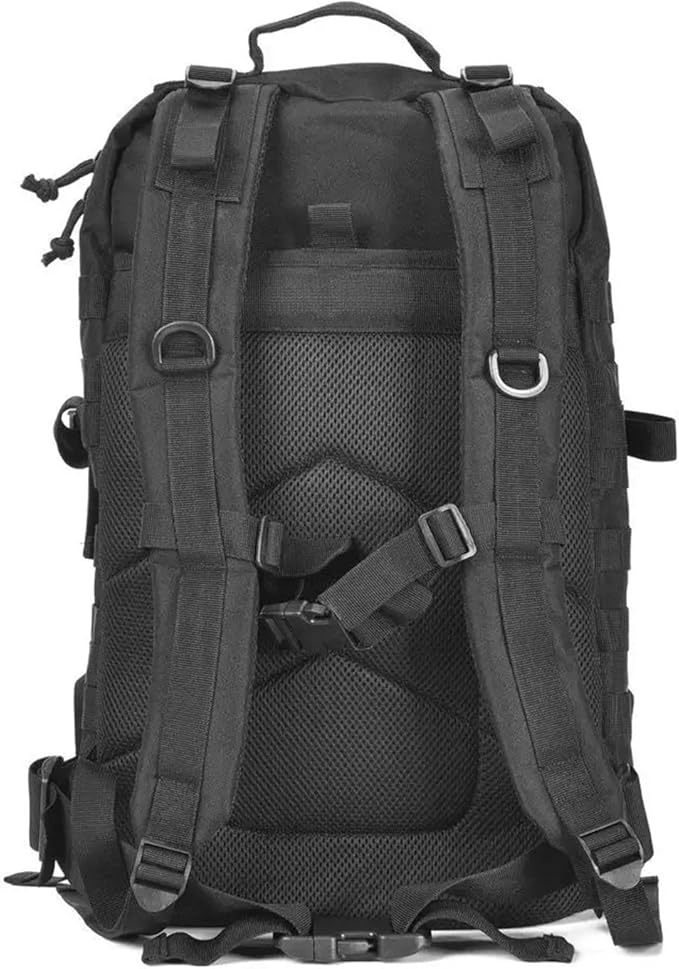 Genérico Compatible For 45L Tactical Backpacks Assault Pack 3 Day Bag Hiking Treeking Rucksack Fitness Camping(Black B)