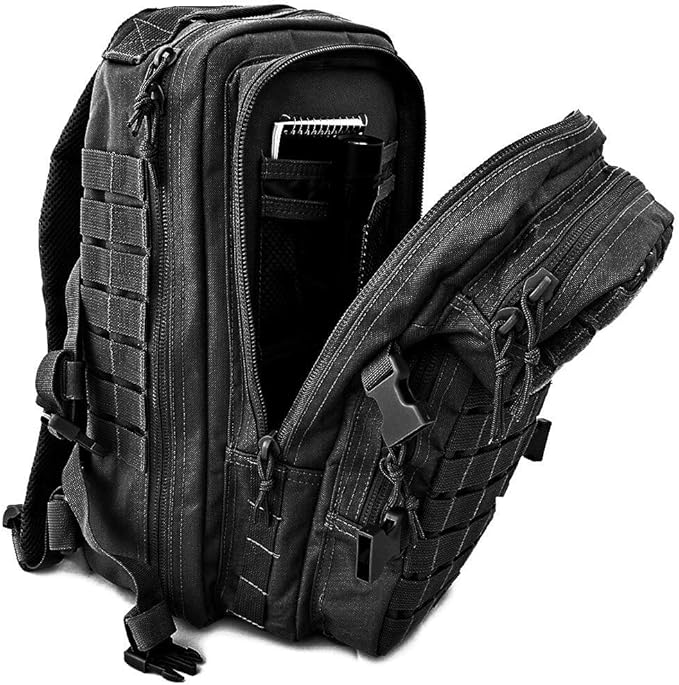 Tactical Pro Supply - Attack 900D Oxford Backpack for Hiking Camping Running Cycling and Biking Made from Premium Quality and Water-resistant backpack - Black