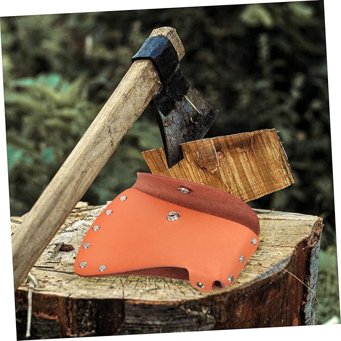 3pcs Protective Outdoor Hatchet Cover Sleeve Leather Case for Safe Storage Portable Design for Camping and Gear for Outdoor Enthusiasts