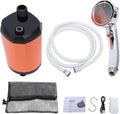 Cryfokt Camping Shower Portable Shower Pump with Temperature Display High Lift 6.5M User Friendly Design Versatile Camp Kit for Outdoors Camping