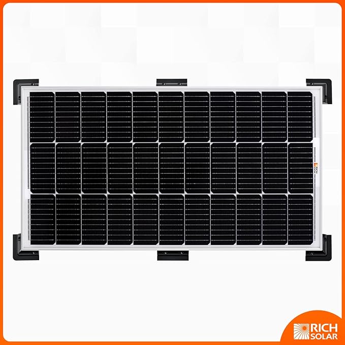 RICH SOLAR Solar Panel Roof Drill-Free Corner Bracket Mount for RV Boats Caravans Marine Motorhomes - Set of 6(Corner Bracket)