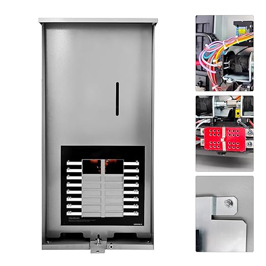 100 Amp Automatic Transfer Switch Replacement for Generac RXG16EZA3 for Indoor and Outdoor Use 16-Circuit NEMA 3R Aluminum Enclosure with Integrated Load Center for Essential Circuit Backup