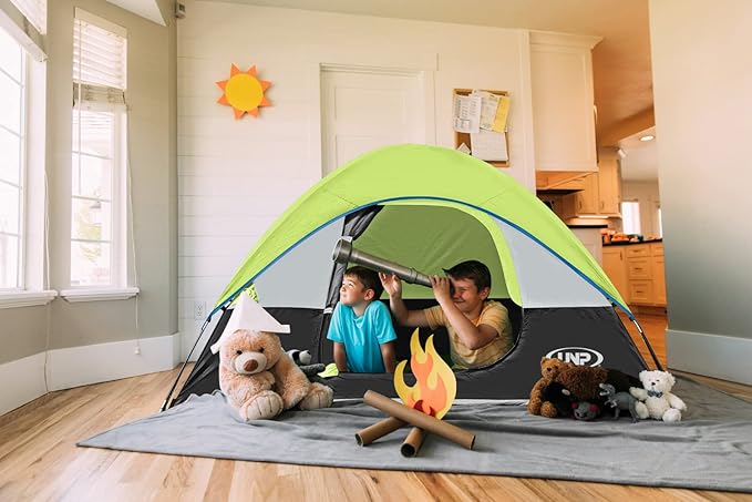 Camping Tent 2-4 Person Waterproof Windproof Tent with Rainfly Easy Set up-Portable Dome Tents for Camping…