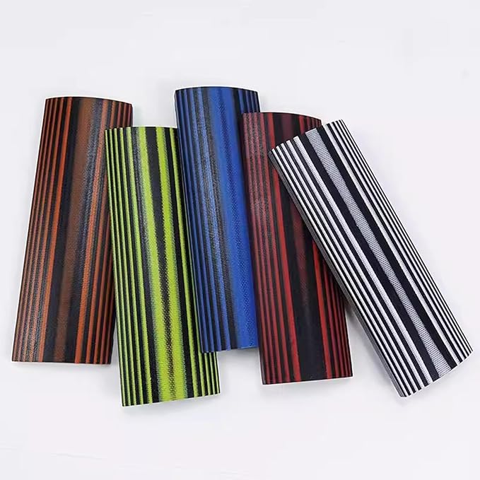 DIY Colored Knife Handle Blank Material Outdoor Cutting Tool G10 Composite Material Thickness 8mm(Orange160x50x8mm)