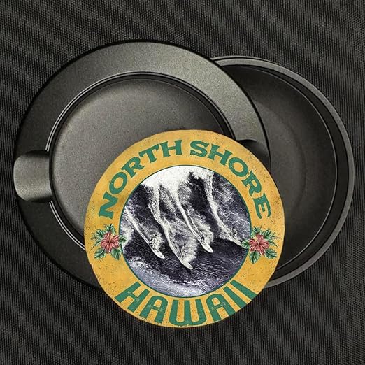 Metal Zyn Container - Metal Zyn Holder - Zyn Metal Can - Metal Container for Zyn Holder - Metal Zyn Pouch Cans - Smell Proof Container for Zyn - Metal Zyn Pouch - Hawaii North Shore Big Wave Surfing