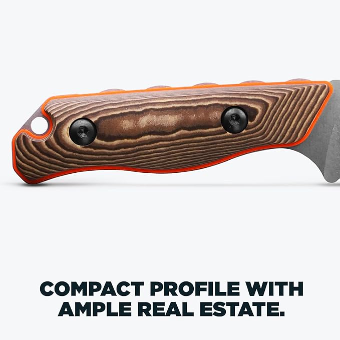 Benchmade - Hidden Canyon Hunter 15017-1 Fixed Blade Hunting Knife with Orange G10 Handle (15017-1)