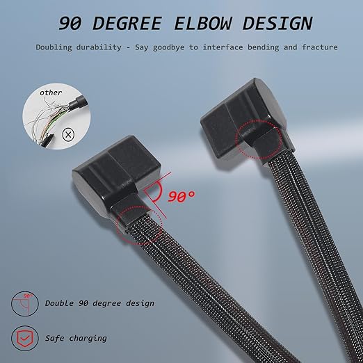 XT150 Connection Wire Compatible with ECOFLOW Delta Delta 2 Delta 3 Max (Plus/1500) &amp Wave 2/3 Upgrade Braided Workmanship 20 Inchs Not Compatible with Delta Pro/Pro 3/Ultra/3 Max