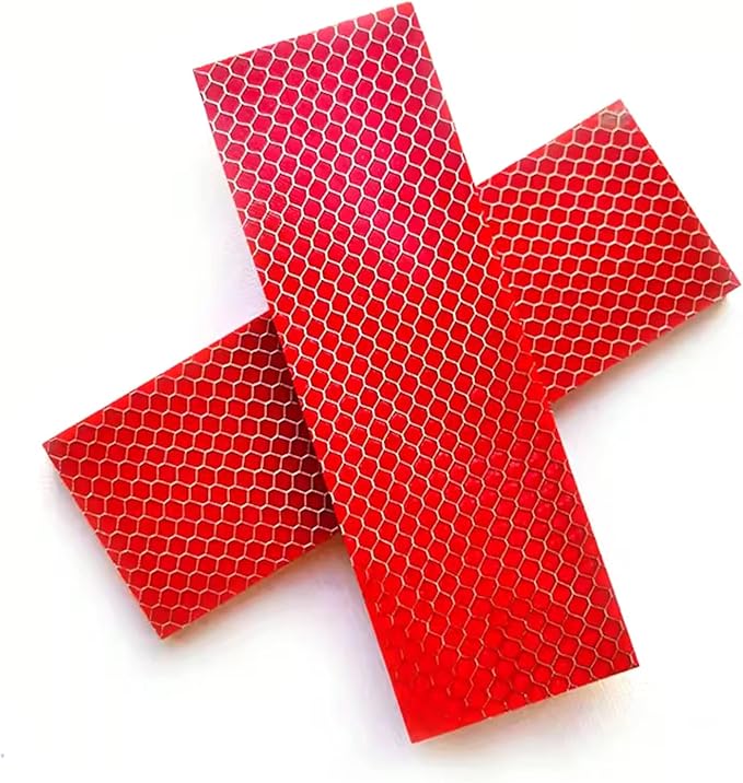 DIY Handmade Carving Knife Handle Scales Blank Material Resin Honeycomb Structure(2PCS120x40x8mm)