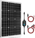 SUNER POWER 12V Solar Panel Kit 50W High Efficiency 50 Watt Solar Panel + Ultra-Smart 10A MPPT Charge Controller Solar Battery Trickle Charger Maintainer for Boat Car RV Motorcycle Marine Automotive