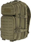 Military Tactical Backpack for Men 35L Small Molle System Water Resistant 3 Day Survival Assault Pack for Bug Out Bag Rucksack Travel Hiking Camping Gym Range Trekking Hunting Sport Work (Green)