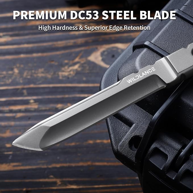 EDC Fixed Blade Knife with Sheath Camping Knife Fixed Blade 3.54 Outdoor Survival Blade Full Tang Hunting Knives for Men Women BS-03