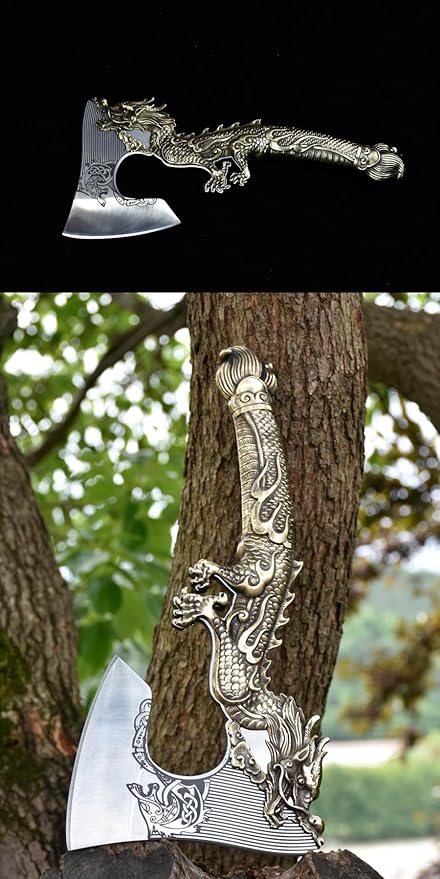 Tomahawk Throwing Axe for Outdoor Camping Sturdy and Practical with SheathSteel Axe