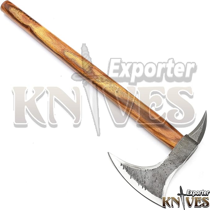 Custom Hand Hammer Forged 1095 Steel Axe/Hatchet 20 Inch Wooden Handle S510