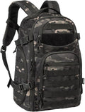 Military Tactical Backpack for Men 35L Tactical Laptop Backpack Tactical Bag Bug Out Bag Army 3 Days Assault Pack - Black&ampCamo