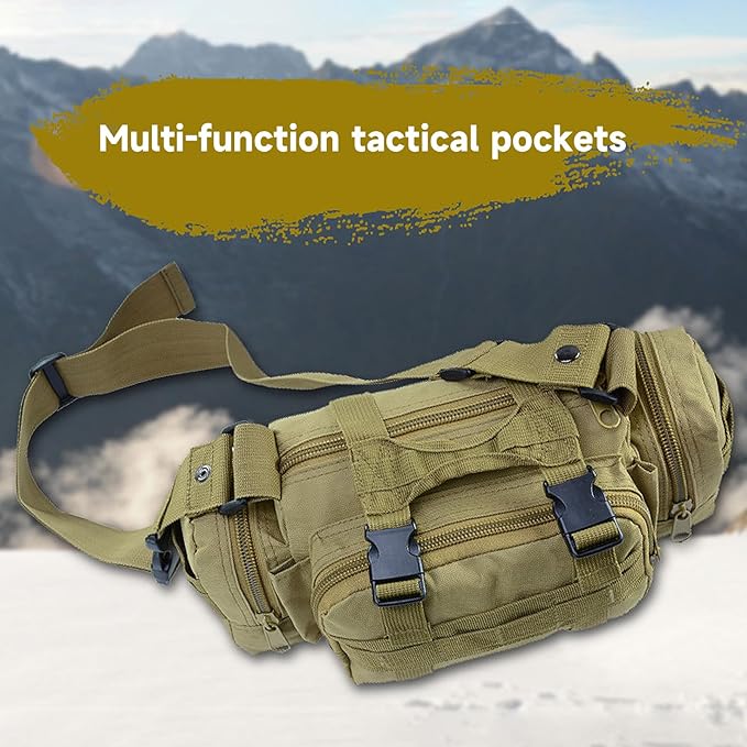 Large Capacity Camping Bag Waterproof Multifunctional Lure Waist Pack Outdoor Shoulder Bag Fishing Tackle Bags Lure Bag