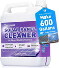 Teexpert Solar Panel Cleaner (1Gallon Makes 600 Gallons) Ultra Concentrated Glass &amp Solar Panel Cleaning Pro Quick Dry Streak-Free Remove Dirt Dust Droppings Fingerprints Oils &amp Water Sp